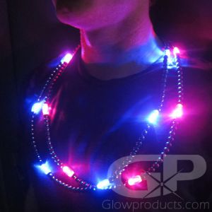 Glowing LED Beaded Necklaces