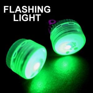 Green Colour Changing LED balloons pack of 5 green light up flashing balloons