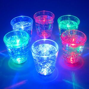 Flashing LED Light Up Shot Glasses Mixed Colors