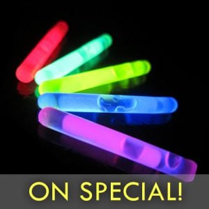 100 6" JUMBO White Glow Sticks Bulk Wholesale Pack 