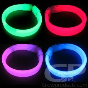 8 Inch Glow Wristband Bracelets - Assorted Color 80 Piece Pack