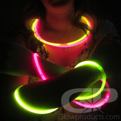 glow light stick necklaces