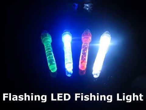 LED Flash Underwater Lights Fishing Lure Bait Attracting Night Fish Lamp