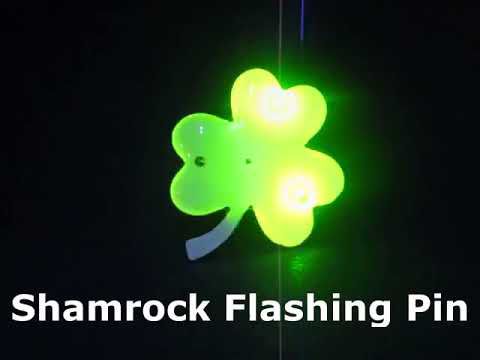 Shamrock Body Light Pin Shamrock Pins Glowproducts Com
