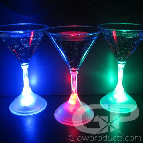 led cocktail glasses