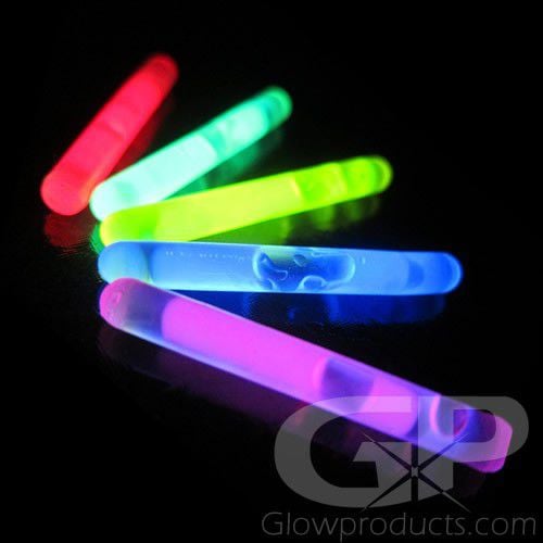 50 4/" Light GlowSticks RED Safety Sticks Party Fun